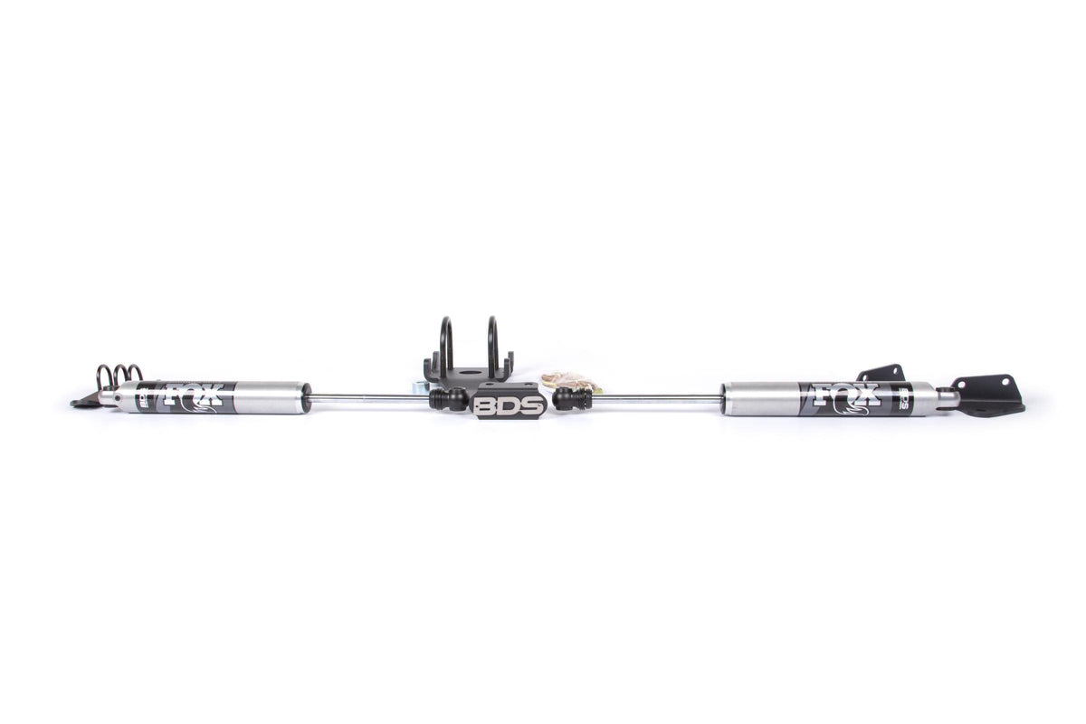 BDS Suspension Dual Steering Stabilizer Kit w/ FOX 2.0 Performance Shocks T-Style Steering Dodge Ram 2500 08-13 and 3500 08-12 4WD - BDS2014DF