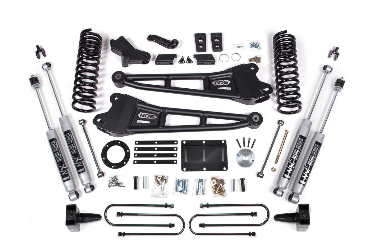 BDS Suspension 6 Inch Lift Kit w/ Radius Arm Ram 3500 13-18 4WD Diesel Fox 2.5 Performance Elite (2013-2018 3500) - BDS2104FPE