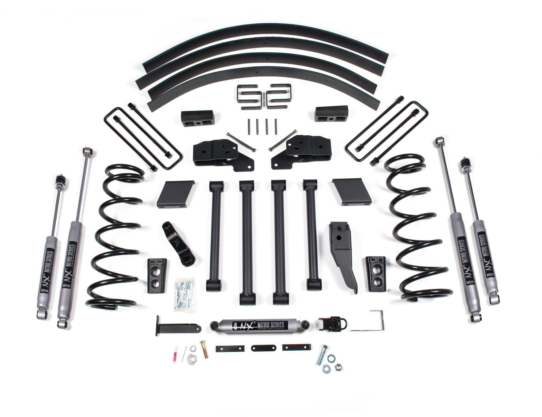 BDS Suspension 5 Inch Lift Kit Dodge Ram 2500/3500 00-02 4WD Block Kit Without Factory Overload Fox 2.0 Performance (2000-2002 Ram 3500, Ram 2500) - BDS217FS