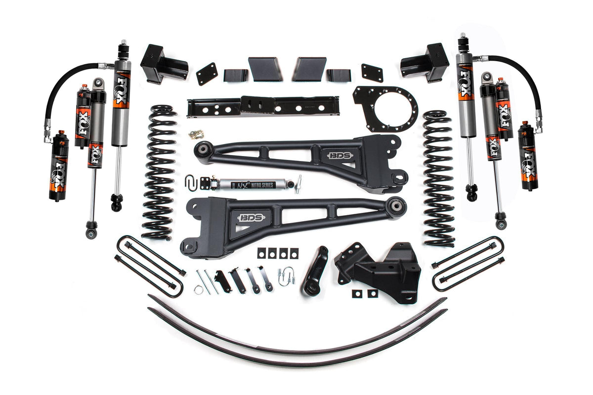 BDS Suspension 7 Inch Lift Kit w/ Radius Arm Ford F350 Super Duty DRW 20-22 4WD Diesel Fox 2.5 Performance Elite Shocks (2020-2022 F-350 Super Duty) - BDS2217FPE