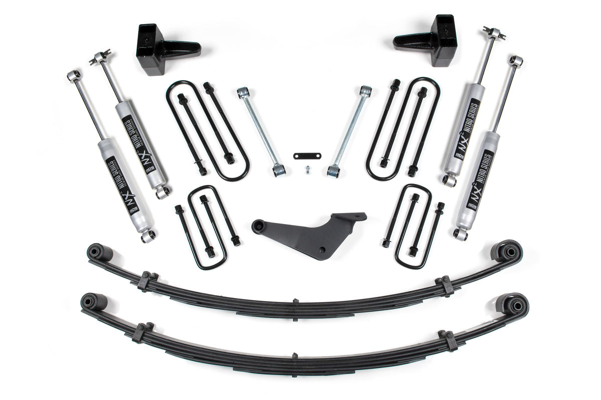 BDS Suspension 4 Inch Lift Kit Ford Excursion 00-05 4WD Block Kit NX2 Nitro Shocks (2000-2005 Excursion) - BDS300H