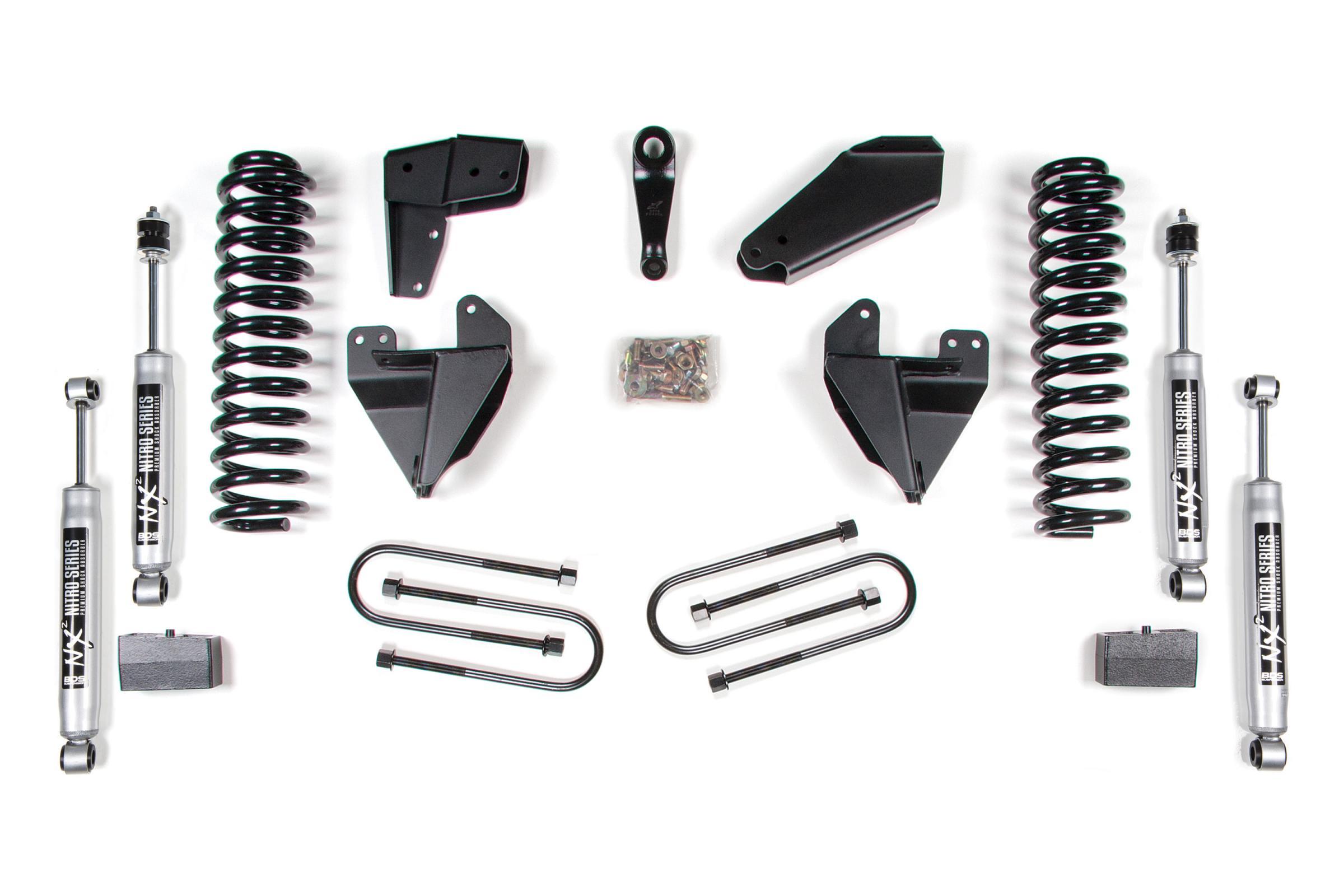 BDS Suspension 4 Inch Lift Kit Ford F150/Bronco 80-96 4WD Block Kit NX2 Nitro - BDS360H