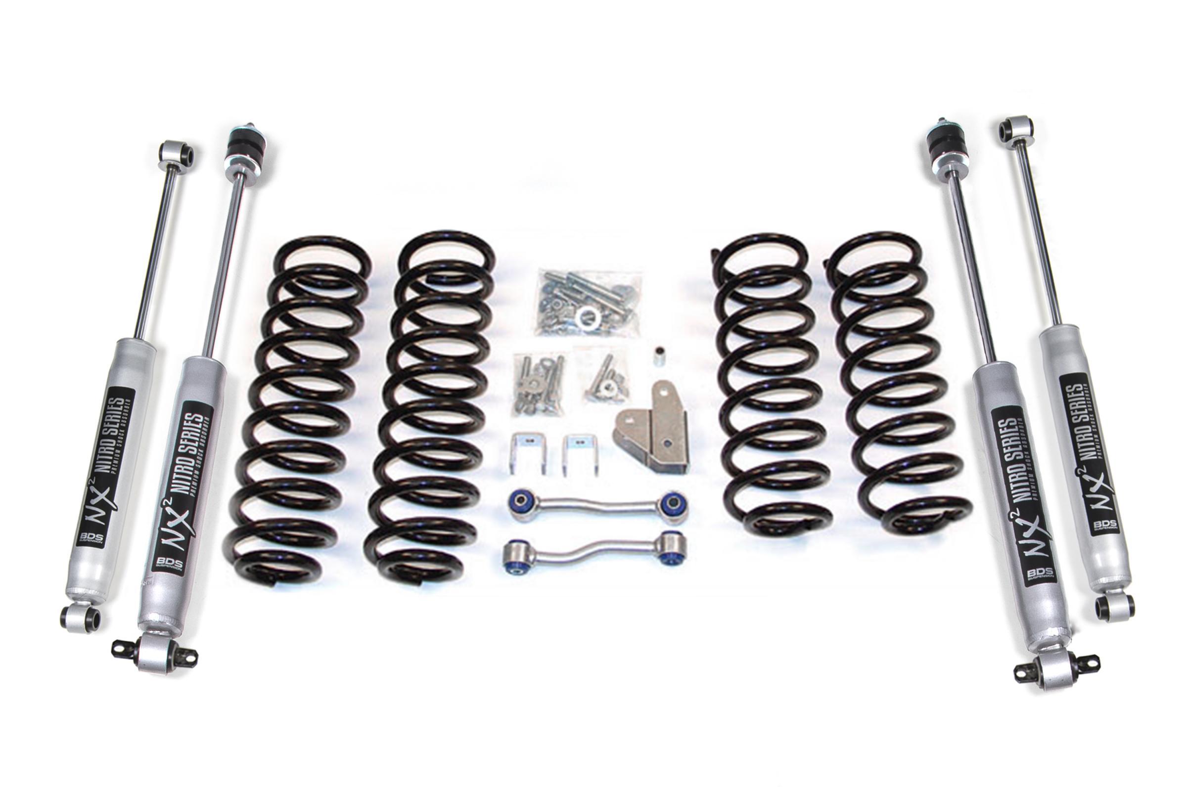 BDS Suspension 3 Inch Lift Kit Jeep Grand Cherokee ZJ 93-98 NX2 Nitro Shocks (1993-1998 Grand Cherokee) - BDS446H