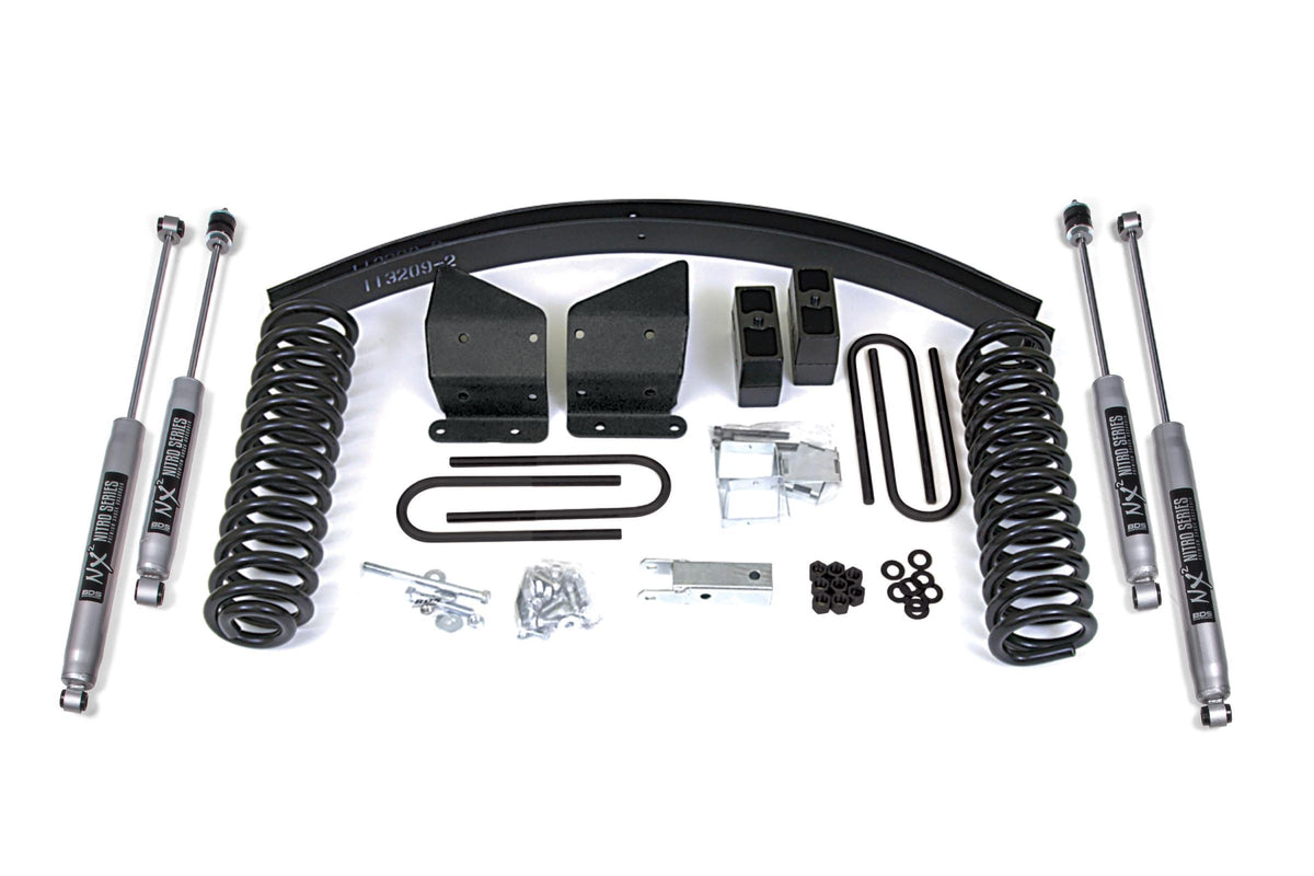 BDS Suspension 6 Inch Lift Kit Ford Bronco 78-79 4WD Standard Front Shock Leaf Springs NX2 Nitro - BDS527H