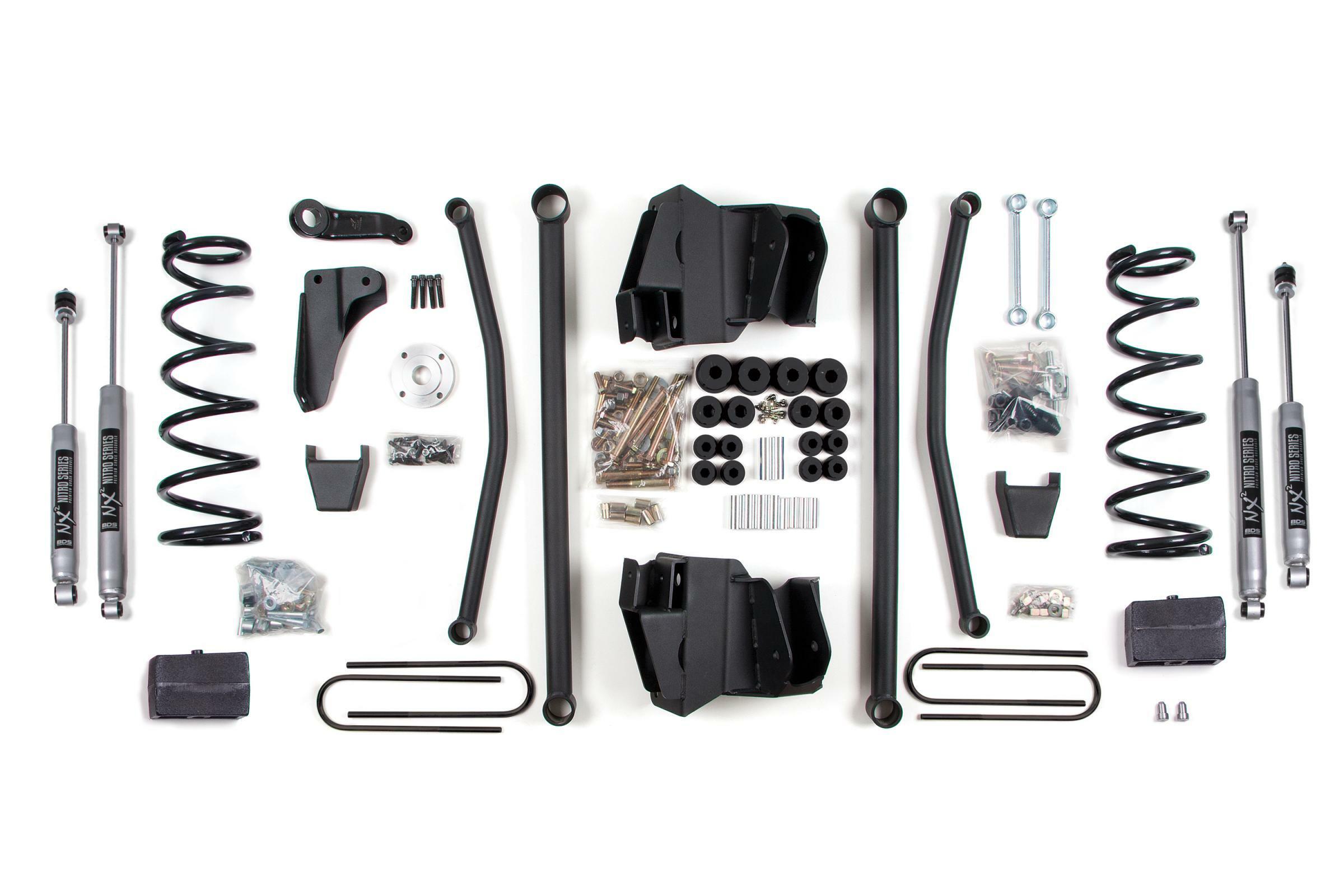 BDS Suspension 6 Inch Lift Kit Long Arm Dodge Ram 2500/3500 03-07 4WD Diesel Rear Block 4 Inch Axle Fox 2.0 Performance (2003-2007 Ram 3500, Ram 2500) - BDS647FS