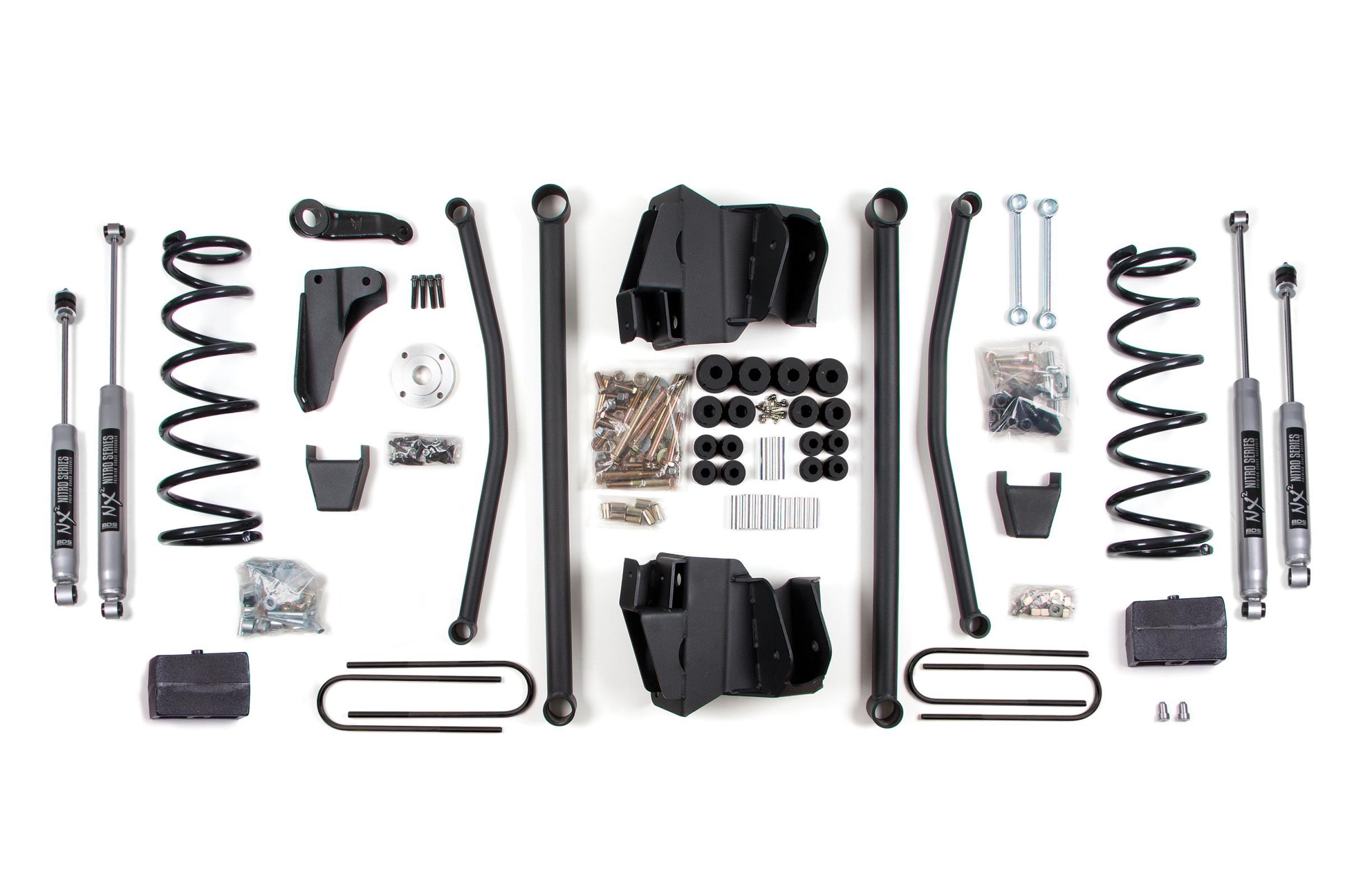 BDS Suspension 6 Inch Lift Kit Long Arm Dodge Ram 2500/3500 2008 4WD Diesel Leaf Springs 3.5 Inch Axle Fox 2.0 Performance - BDS682FS