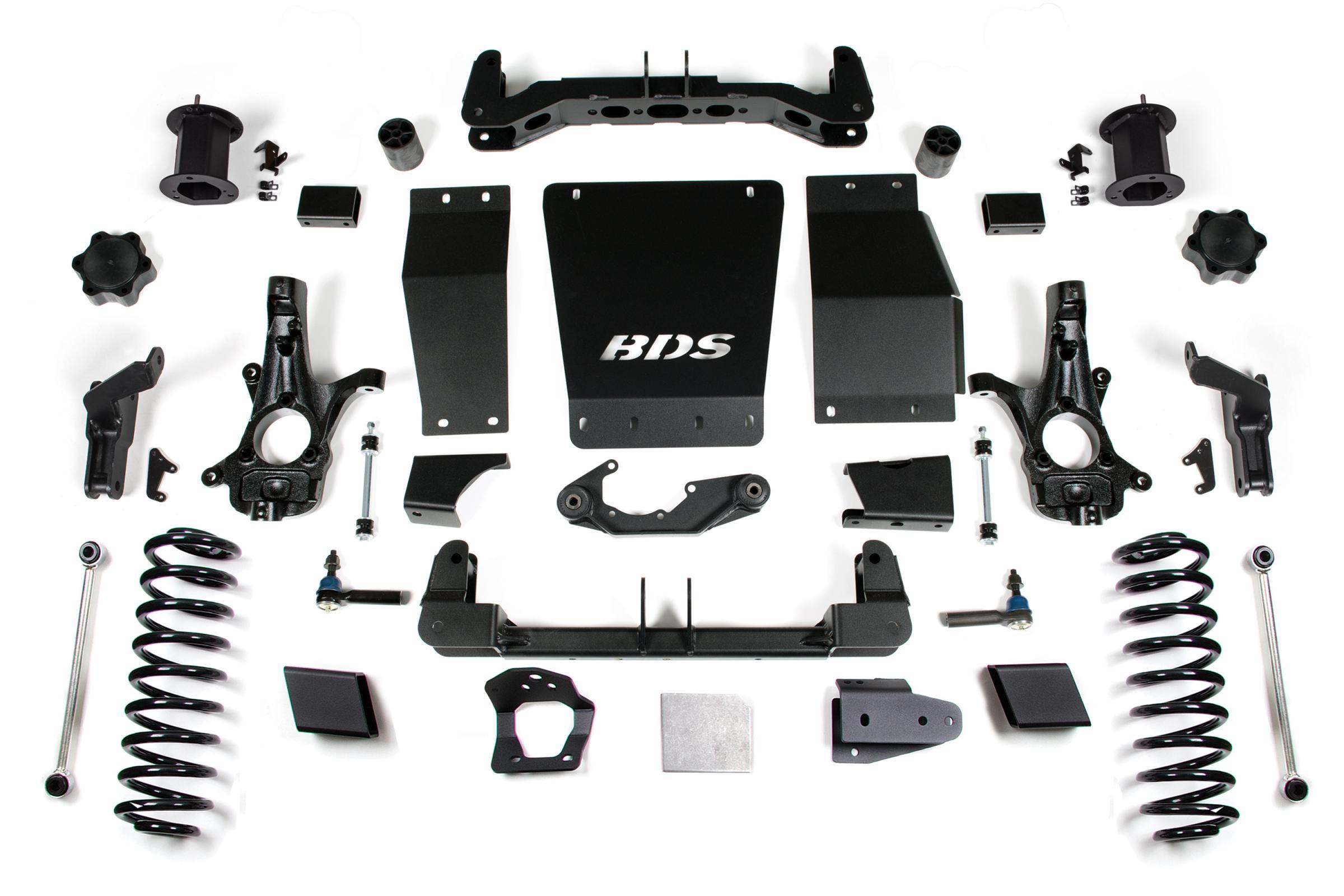 BDS Suspension 6 Inch Lift Kit Chevy/GMC Suburban Tahoe Yukon/XL 1500 15-19 4WD Magneride Equipped Aluminum/ Stamped Steel Control Arm - BDS752H