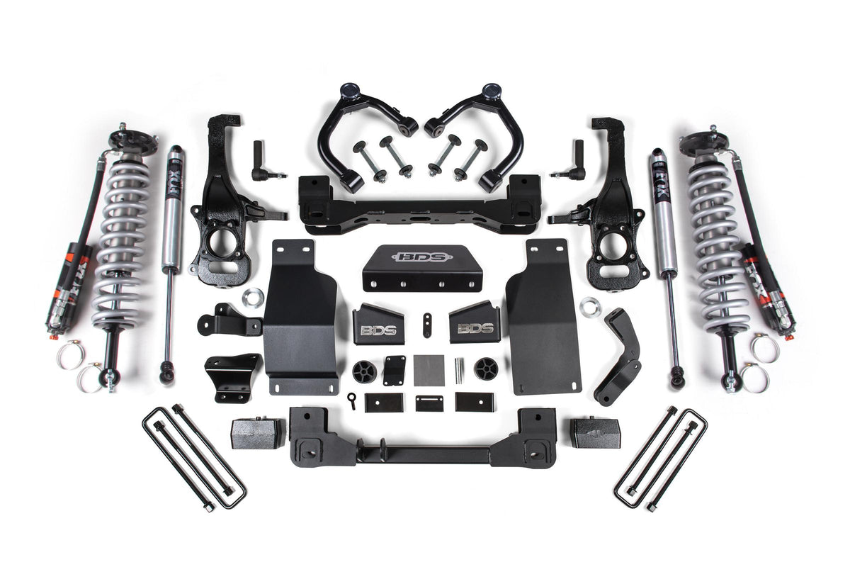 BDS Suspension 4 Inch Lift Kit Coil-Over Silverado/Sierra 1500 19-24 4WD Diesel FOX 2.5 Performance Elite (2014-2024 Silverado 1500, Sierra 1500) - BDS783FPE