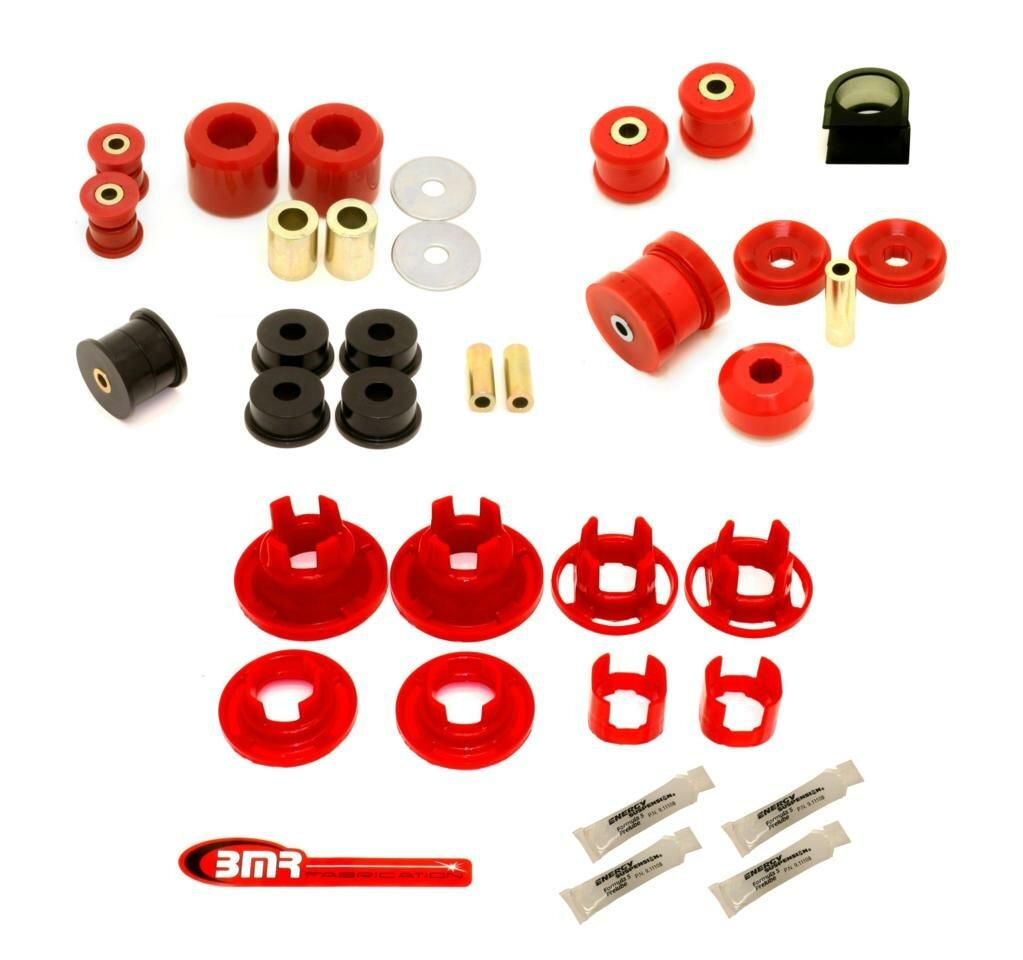 BMR BK023 Black / Red Total Suspension Bushing Kit, Street Version (BK020,21,22) 5th Gen 2010 - 2011 Chevy