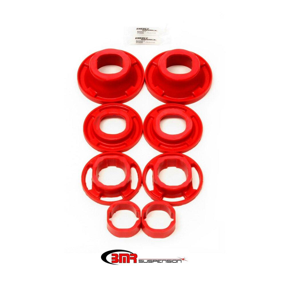 BMR BK040 Red Bushing Kit, Rear Cradle, Poly, Inserts Only, Street Version 5th Gen 2012 - 2015 Chevy
