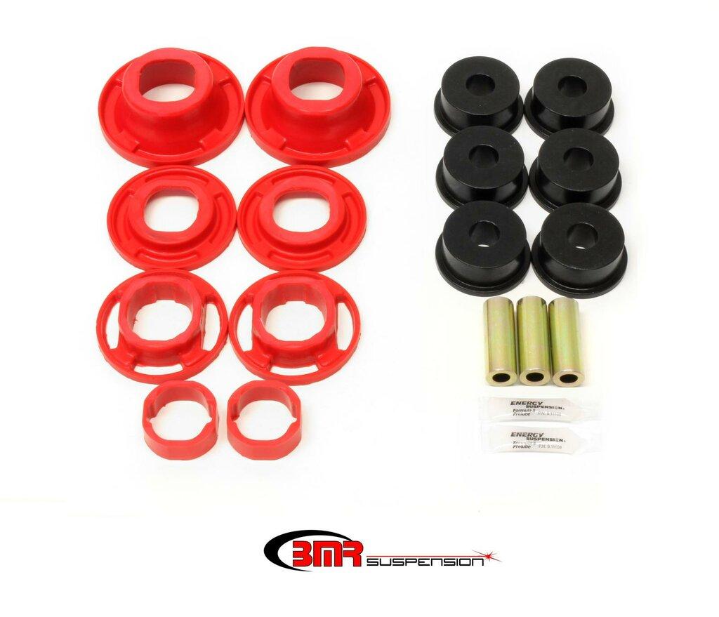 BMR BK041 Black / Red Rear Cradle Bushing Kit, Street Version (BK001, BK040) 5th Gen 2012 - 2015 Chevy