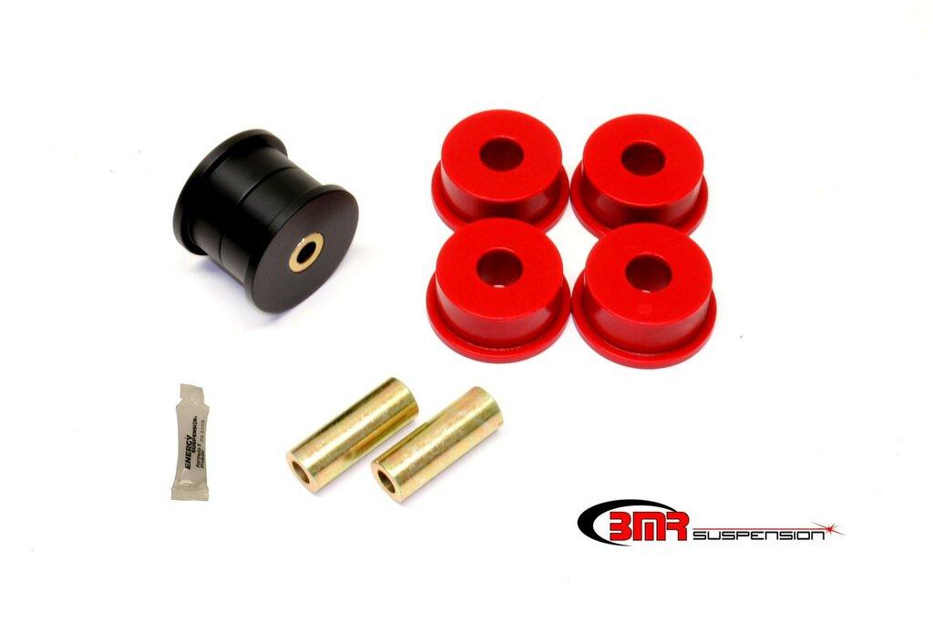 BMR BK046 Black / Red Bushing Kit, Differential Mount, Poly/Delrin Combo 5th Gen 2012 - 2015 Chevy