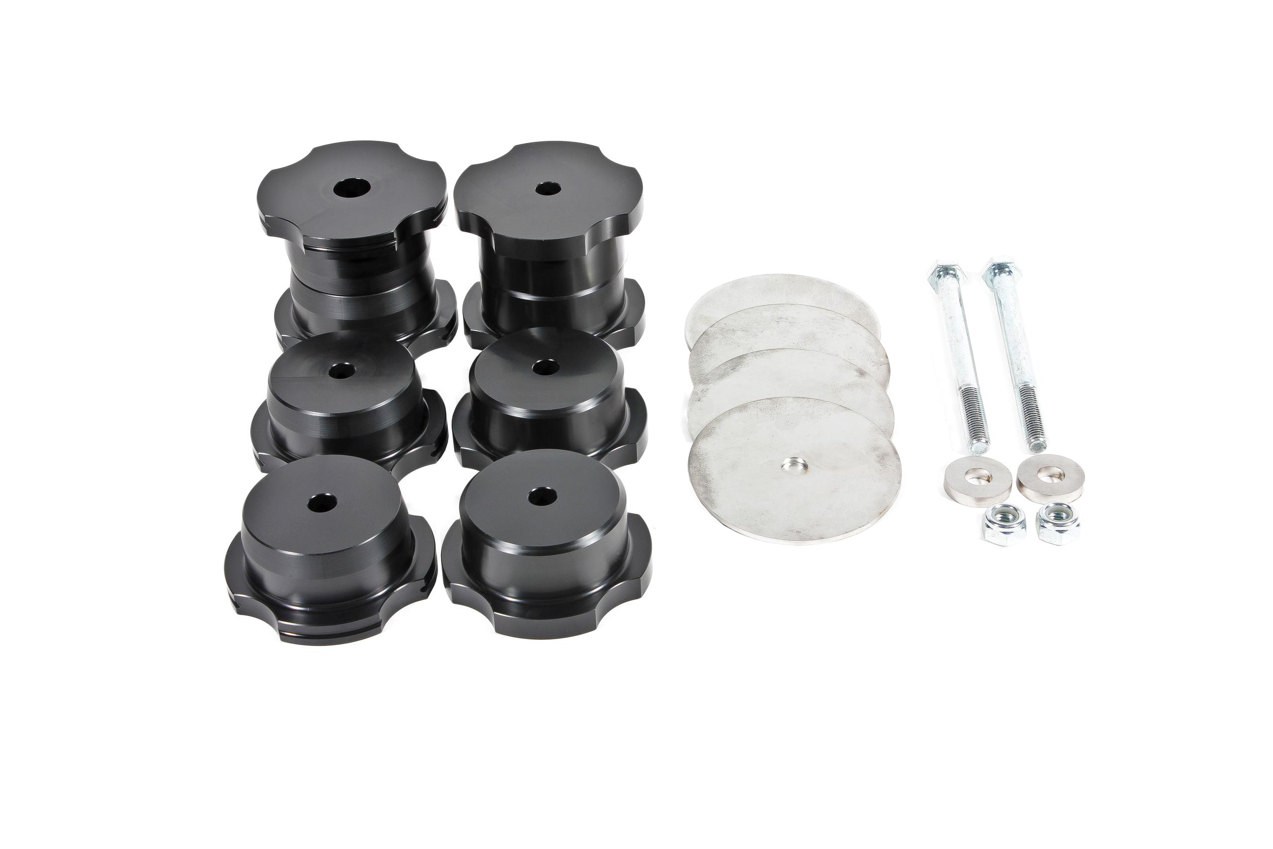 BMR BK062 Black Bushing Kit, Rear Cradle, Delrin 6th Gen 2016-2020 Chevy