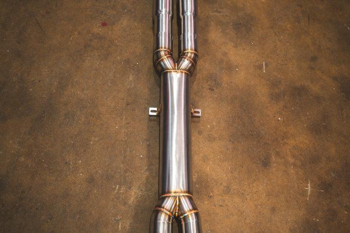Valvetronic Designs 2005-2010 BMW E60 M5 5.0L Catback T304 Stainless Steel Brushed 3.5 Inch Outlet Tips - BMW.E60.M5.VSES.BR