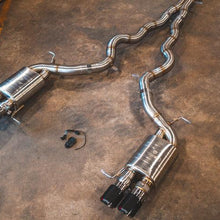 Valvetronic Designs 2011-2016 BMW F10 M5 4.4L Catback T304 Stainless Steel Forged Carbon 3.5 Inch Outlet Tips - BMW.F10.M5.VSES.BR.FC