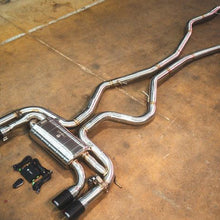 Valvetronic Designs 2015-2018 BMW F85 X5M, F86 X6M 4.4L Catback T304 Stainless Steel Brushed 3.5 Inch Outlet Tips - BMW.F85.X5M.VSES.BR.BRSH