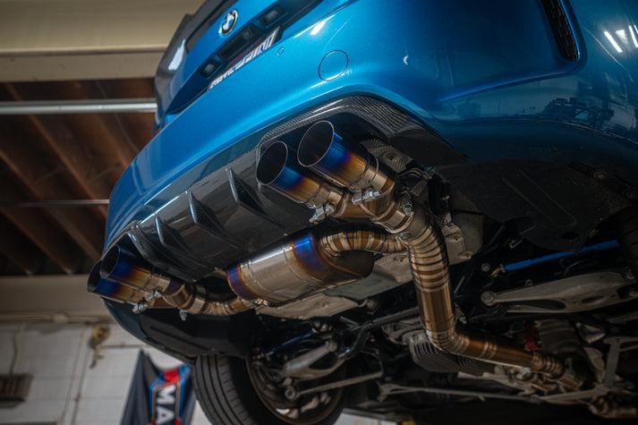 Valvetronic Designs 2018-2021 BMW F87C M2 3.0L Catback Grade 5 Titanium Black 3.5 Inch Outlet Tips - BMW.F87C.M2.VSES.TI.BLK