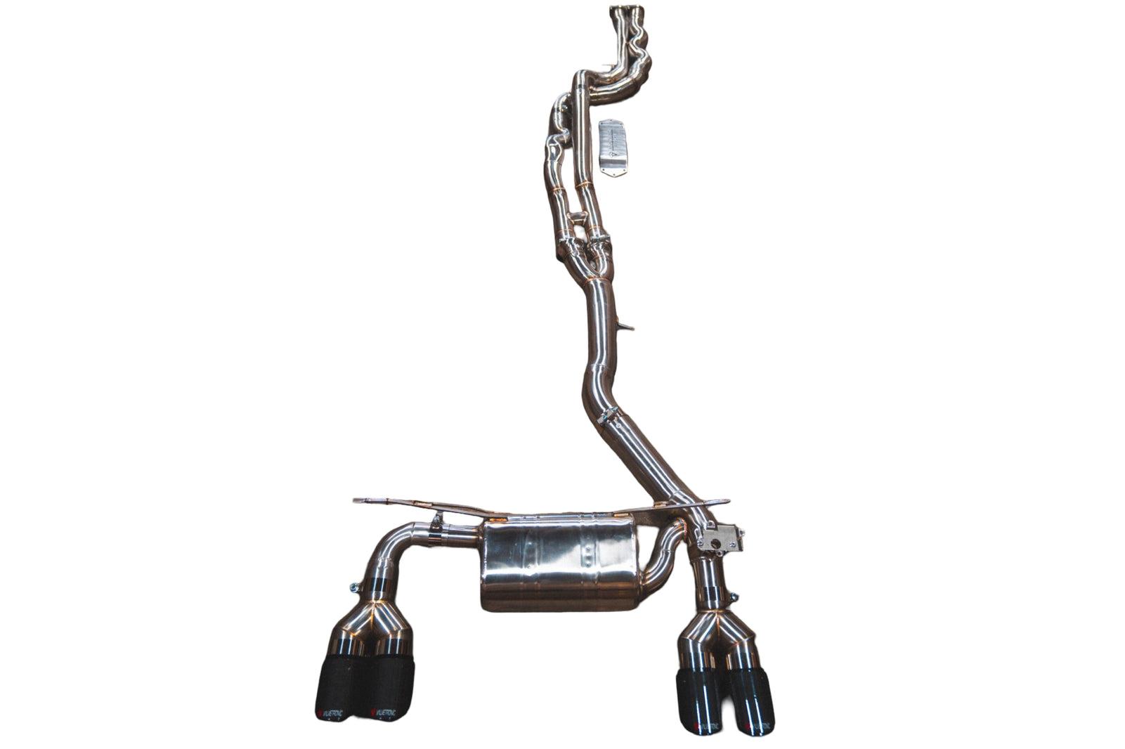 Valvetronic Designs 2014-2020 BMW F80,F82 M3,M4 3.0L Catback T304 Stainless Steel Brushed 3.5 Inch Outlet Tips - BMW.F8X.M3.M4.VSES.BR.BRSH