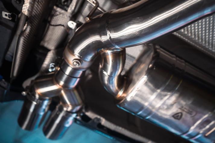 Valvetronic Designs 2014-2020 BMW F80,F82 M3,M4 3.0L Catback T304 Stainless Steel Brushed 3.5 Inch Outlet Tips - BMW.F8X.M3.M4.VSES.BR.BRSH