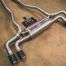 Valvetronic Designs 2017-2023 BMW G30, 530i 2.0L Catback T304 Stainless Steel Forged Carbon 3.5 Inch Outlet Tips - BMW.G30.530i.VSES.BR.FC