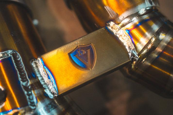 Valvetronic Designs 2022-2025 BMW G87, M2 3.0L Catback Grade 5 Titanium Brushed 3.5 Inch Outlet Tips - BMW.G87.M2.VSES.TI.BRSH