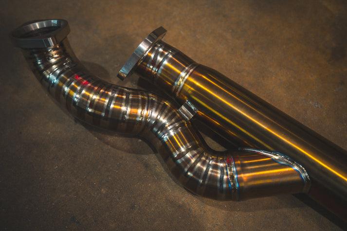 Valvetronic Designs 2022-2025 BMW G87, M2 3.0L Catback Grade 5 Titanium Brushed 3.5 Inch Outlet Tips - BMW.G87.M2.VSES.TI.BRSH