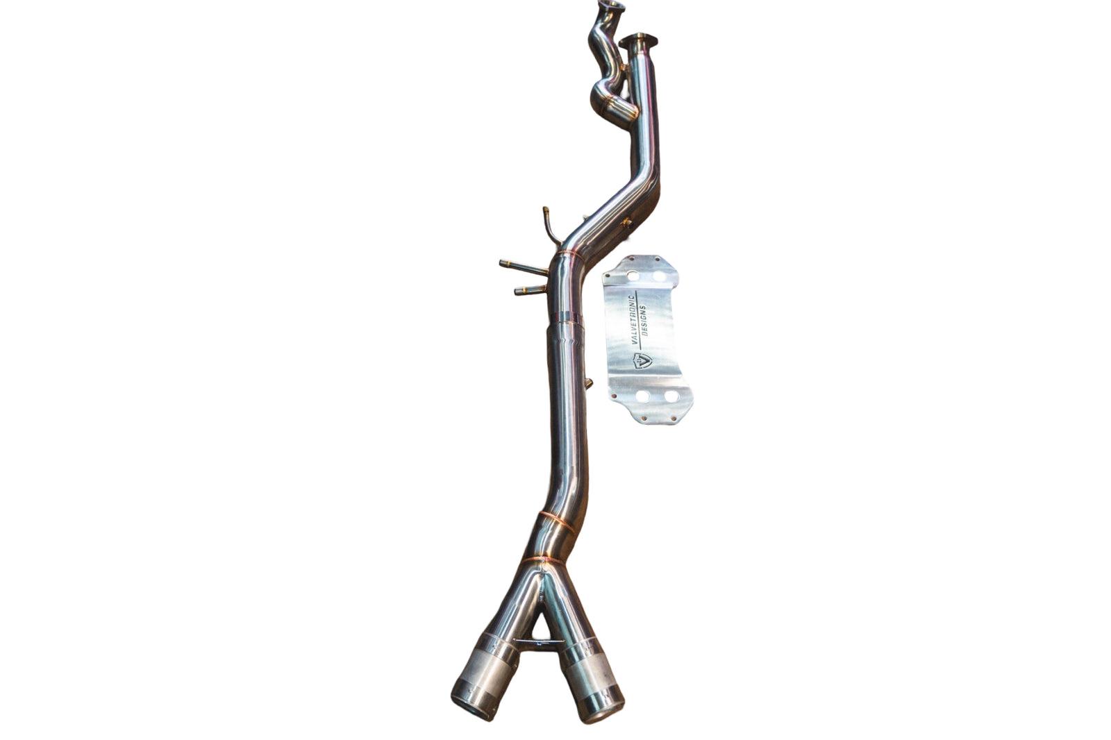 Valvetronic Designs 2022-2025 BMW G80,G82 M3,M4 3.0L Midpipe, T304 Stainless Steel - BMW.G8X.M3.MP.BR
