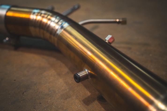 Valvetronic Designs 2022-2025 BMW G80,G82 M3,M4 3.0L Catback Grade 5 Titanium Brushed 3.5 Inch Outlet Tips - BMW.G8X.M3.VSES.TI.BRSH