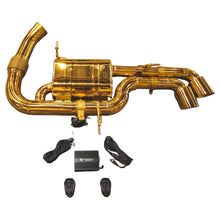 Valvetronic Designs BMW i8 1.5L Full Exhaust System Anodized Gold T304 Stainless Steel Anodized Gold 3.5 Inch Outlet Tip - BMW.I8.VSES.FF.AG