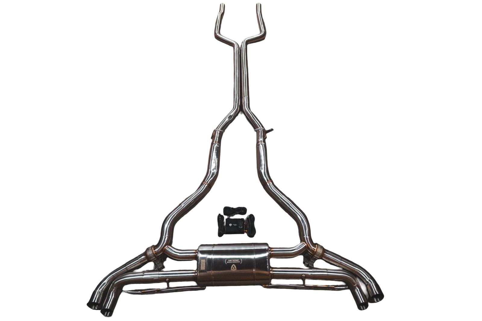 Valvetronic Designs 2019-2025 BMW G05 X7 4.4L Catback T304 Stainless Steel Reuses OEM Style Tips - BMW.X7.G07.V8.VSES.BR