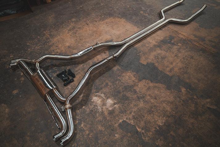Valvetronic Designs 2019-2025 BMW G05 X7 4.4L Catback T304 Stainless Steel Reuses OEM Style Tips - BMW.X7.G07.V8.VSES.BR
