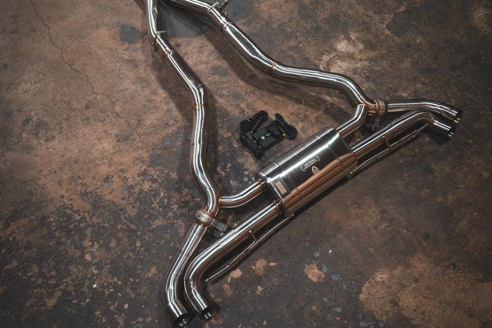 Valvetronic Designs 2019-2025 BMW G05 X7 4.4L Catback T304 Stainless Steel Reuses OEM Style Tips - BMW.X7.G07.V8.VSES.BR