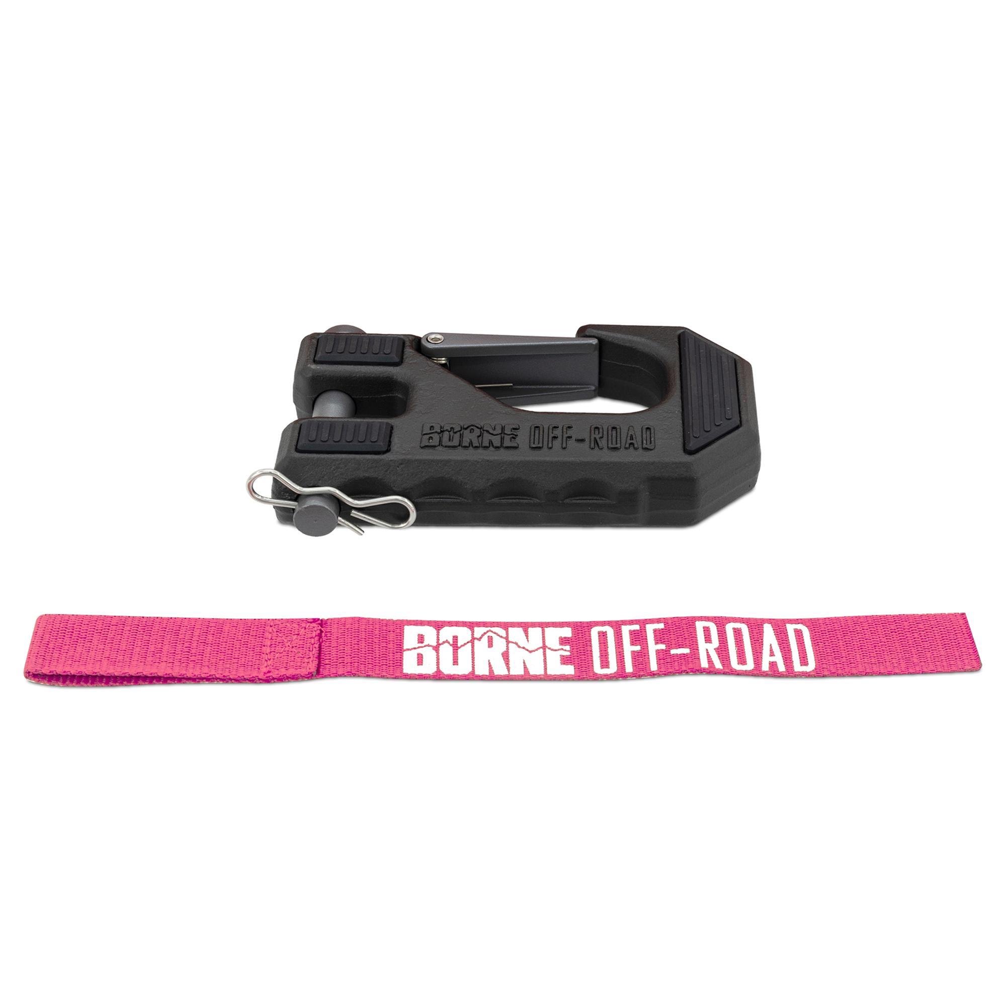 Mishimoto Borne Off-Road Winch Hook &Amp; Hand Tether Pink - BNWN-HK-01PK