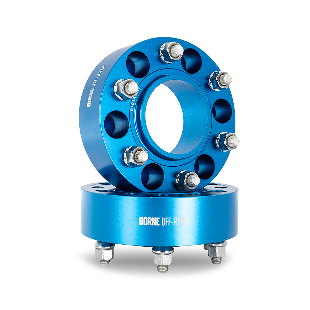 Borne Off Road Wheel Spacers - 6x139.7 - 77.8 CB - 38.1mm - Blue