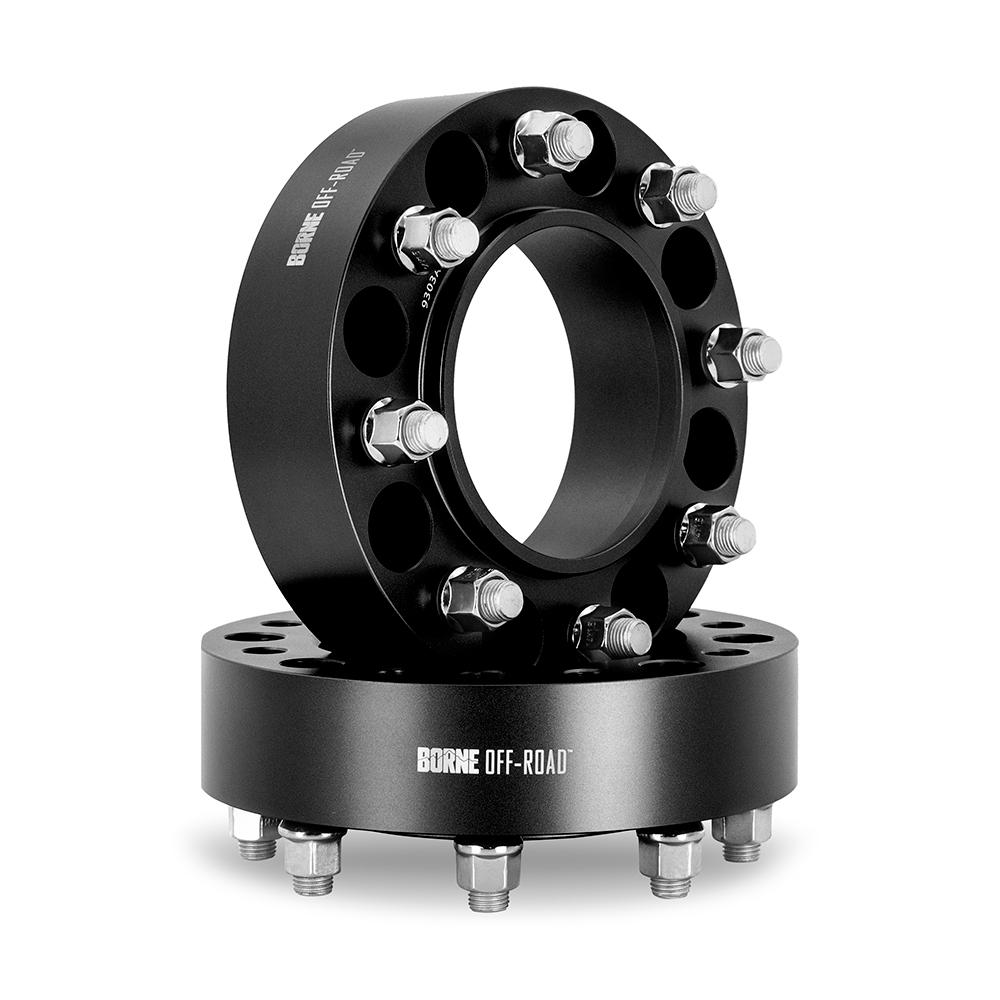 Mishimoto Wheel Spacers 8X180 124.1 Center Bore M14X1.5 50Mm Blue (2011-2019 Chevrolet, GMC Fitment) - BNWS-009-500BK