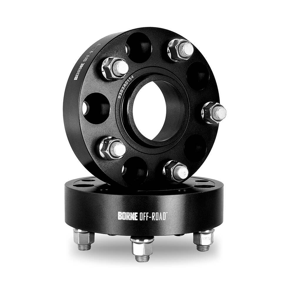 Mishimoto Wheel Spacers, 5X127, 71.6mm Center Bore, M14 X 1.5, 1.20-in Thick, Black (2011-2020 Gladiator, Grand Cherokee, Wrangler, Durango) - BNWS-003-300BK