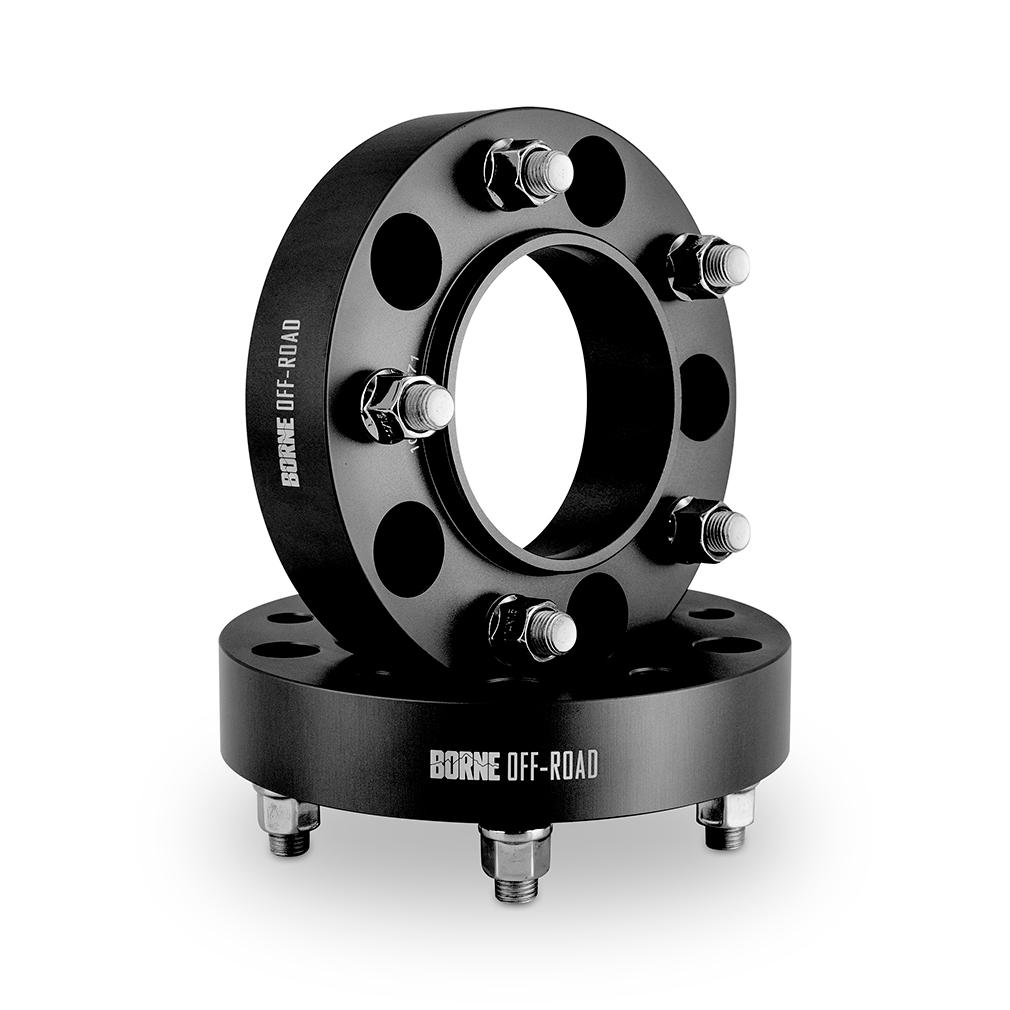 Mishimoto Wheel Spacers 5X150 110.1 Center Bore M14X1.5 25Mm Black (1998-2022 LX470, LX570, Land Cruiser, Sequoia, Tundra) - BNWS-010-250BK