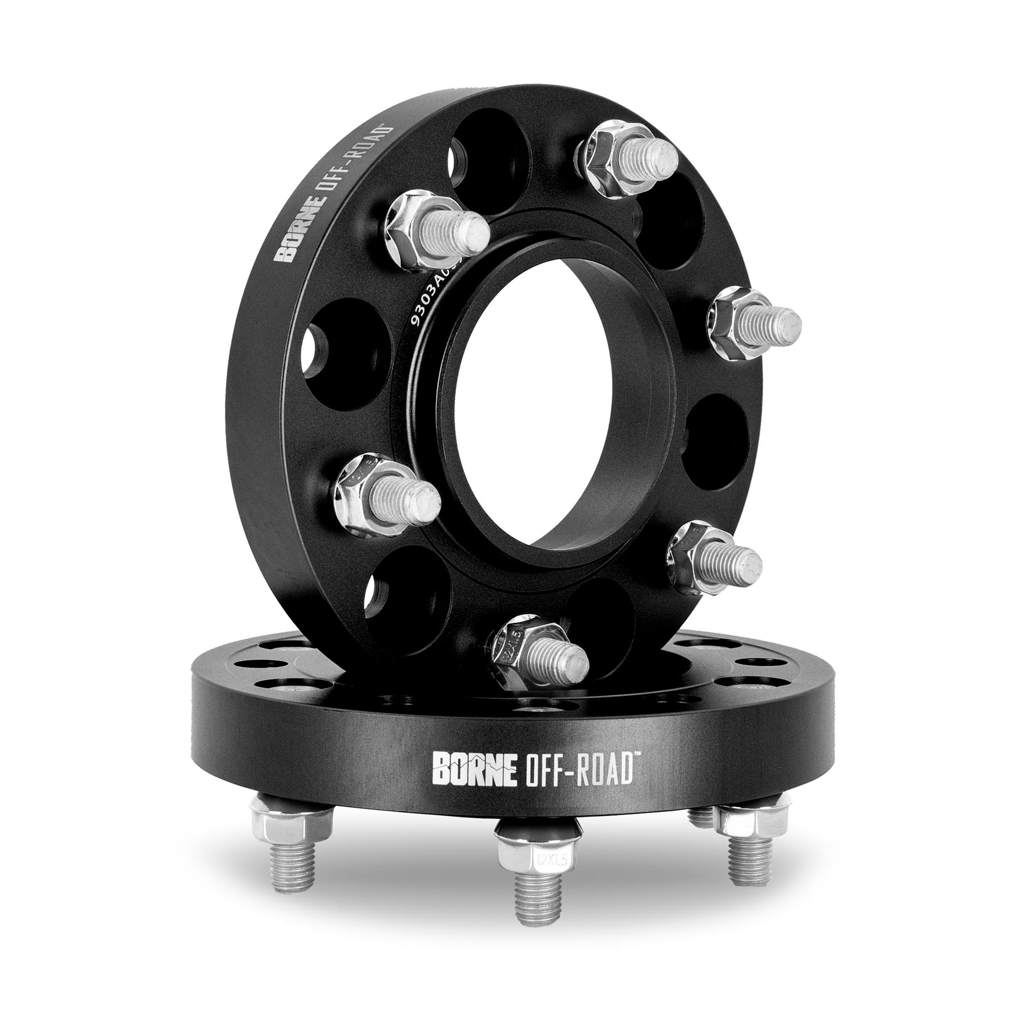 Mishimoto Borne Off-Road 6X139.7 Wheel Spacers Fits Toyota Tacoma 2024+ And Tundra 2022+ (2022-2025 LX600, Sequoia, Tacoma, Tundra, Land Cruiser, 4Runner) - BNWS-013-300BK