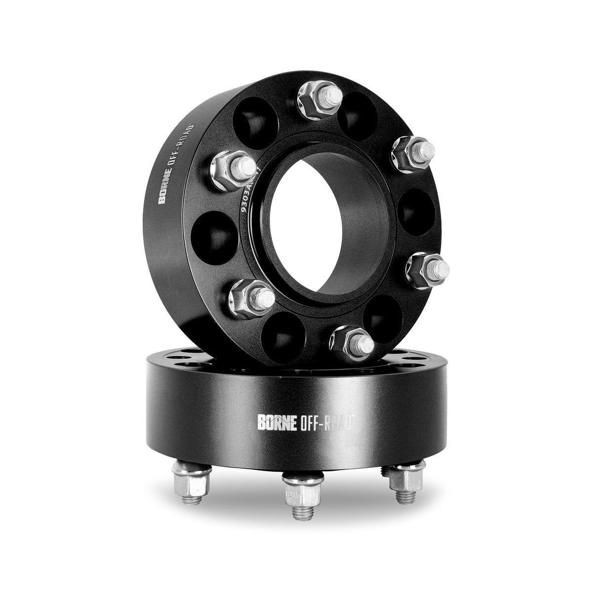 Borne Off-Road Wheel Spacers - 6x139.7 - 95.1 - 50 - M14 - Black