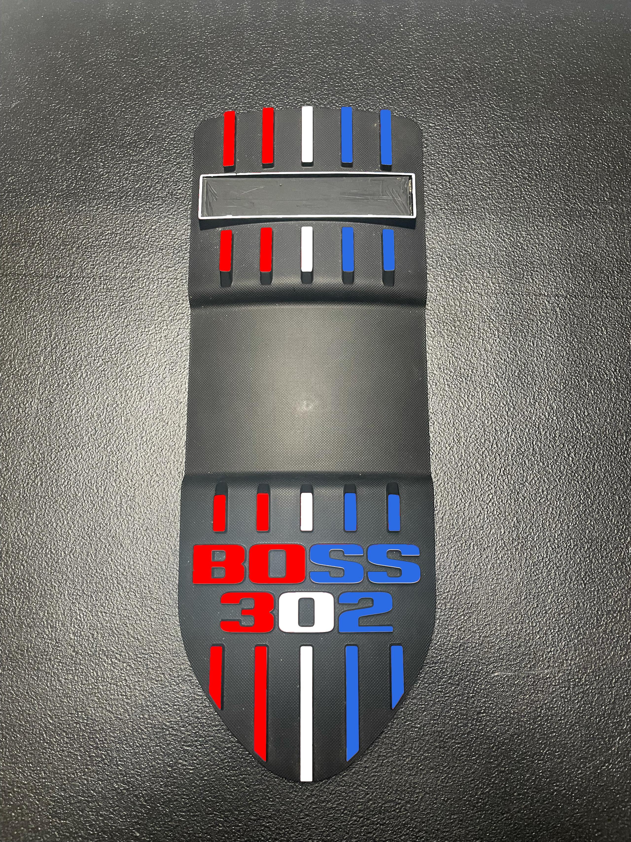 Anchor Room Boss 302 Engine Cover Accents (2012-2013 Mustang Boss 302) - Royal Purple - 12FM_BIA_RP