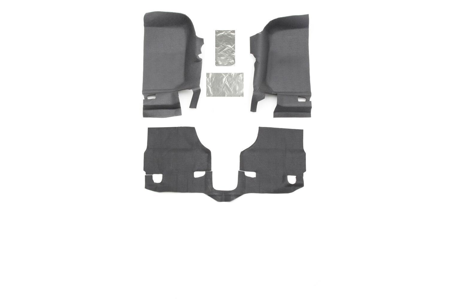 Bedrug Jeep Bedtred 11-18 Jk 2Dr Front 3pc Floor Kit (Includes Heat Shields) (2011-2018 Wrangler, Wrangler JK) - BTJK11F2