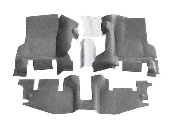 Bedrug Jeep Bedtred 97-06 Tj/Lj Frnt 3pc Flr Kit (W/O Cntr Cnsl) - Ht Shlds *Spec Ordr* (1997-2006 Jeep Wrangler) - BTTJ97FNC