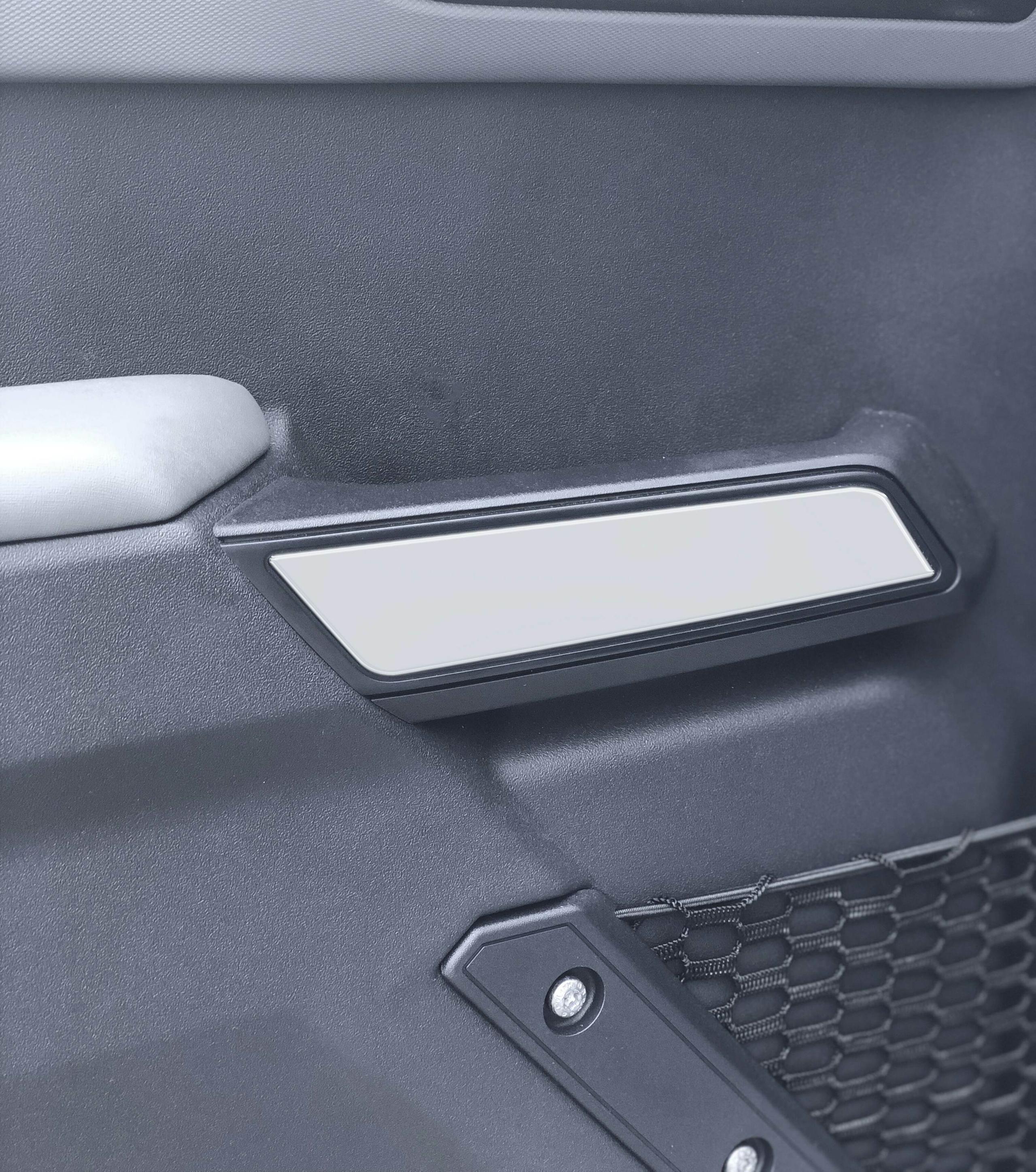 TUFSKINZ Front Side Door Pull Handle Overlays (2021-2025 Bronco) - BRO024-WHT-G