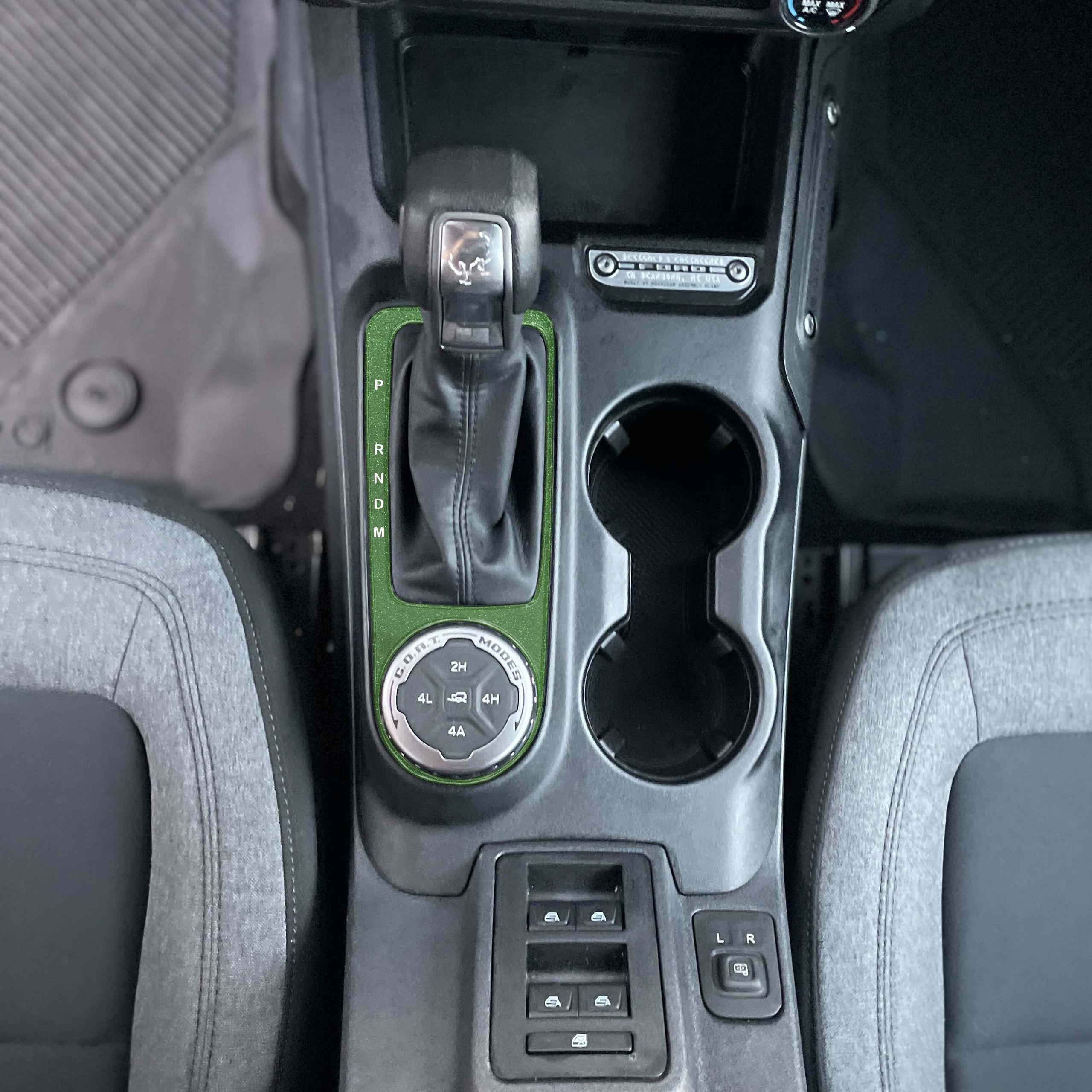 TUFSKINZ Automatic Shifter Accent Trim (2021-2025 Bronco) - BRO039-ERG-519-G