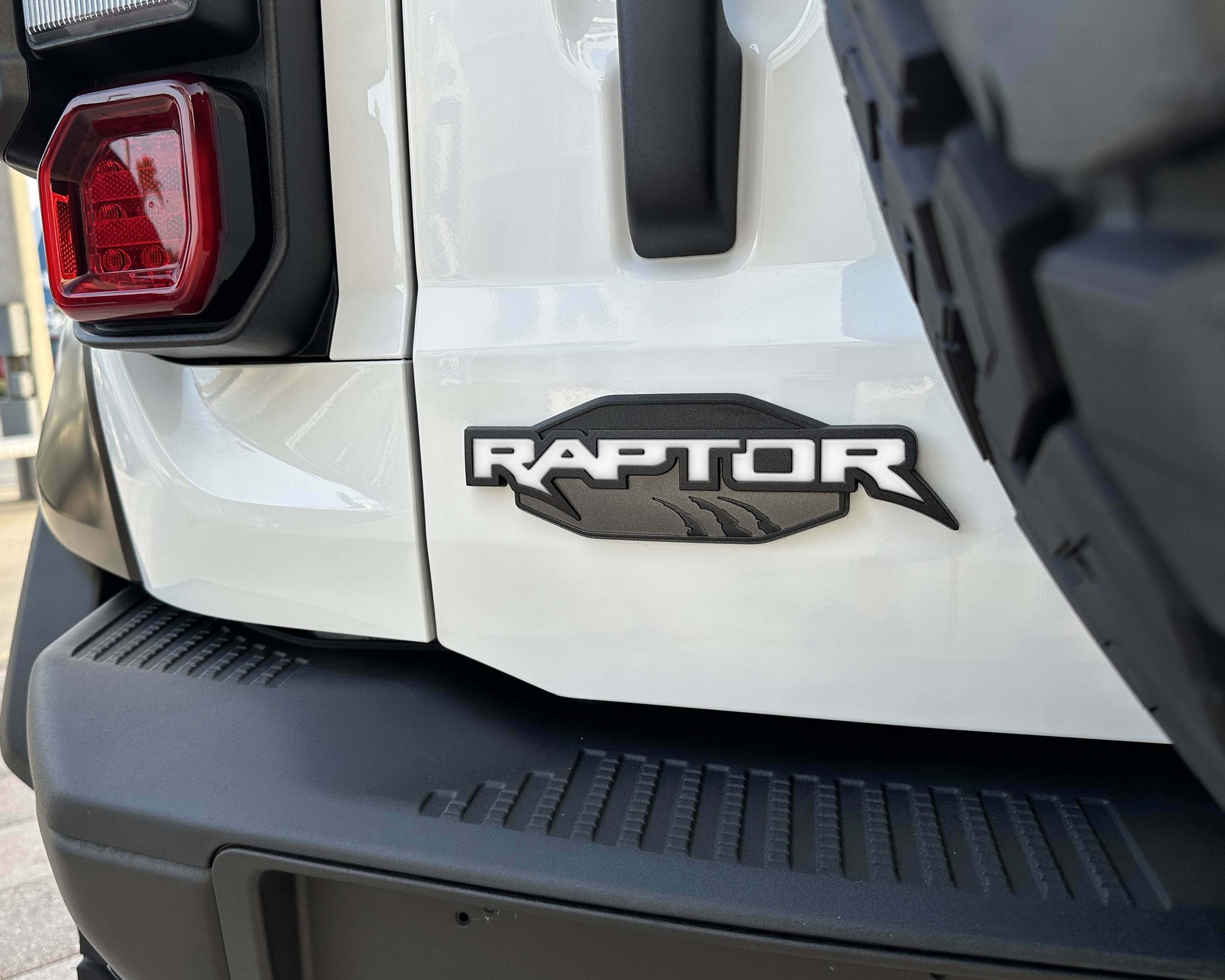 TUFSKINZ Swing Gate Emblem Letter Inserts (2022-2025 Bronco) - BRO067-WHT-G