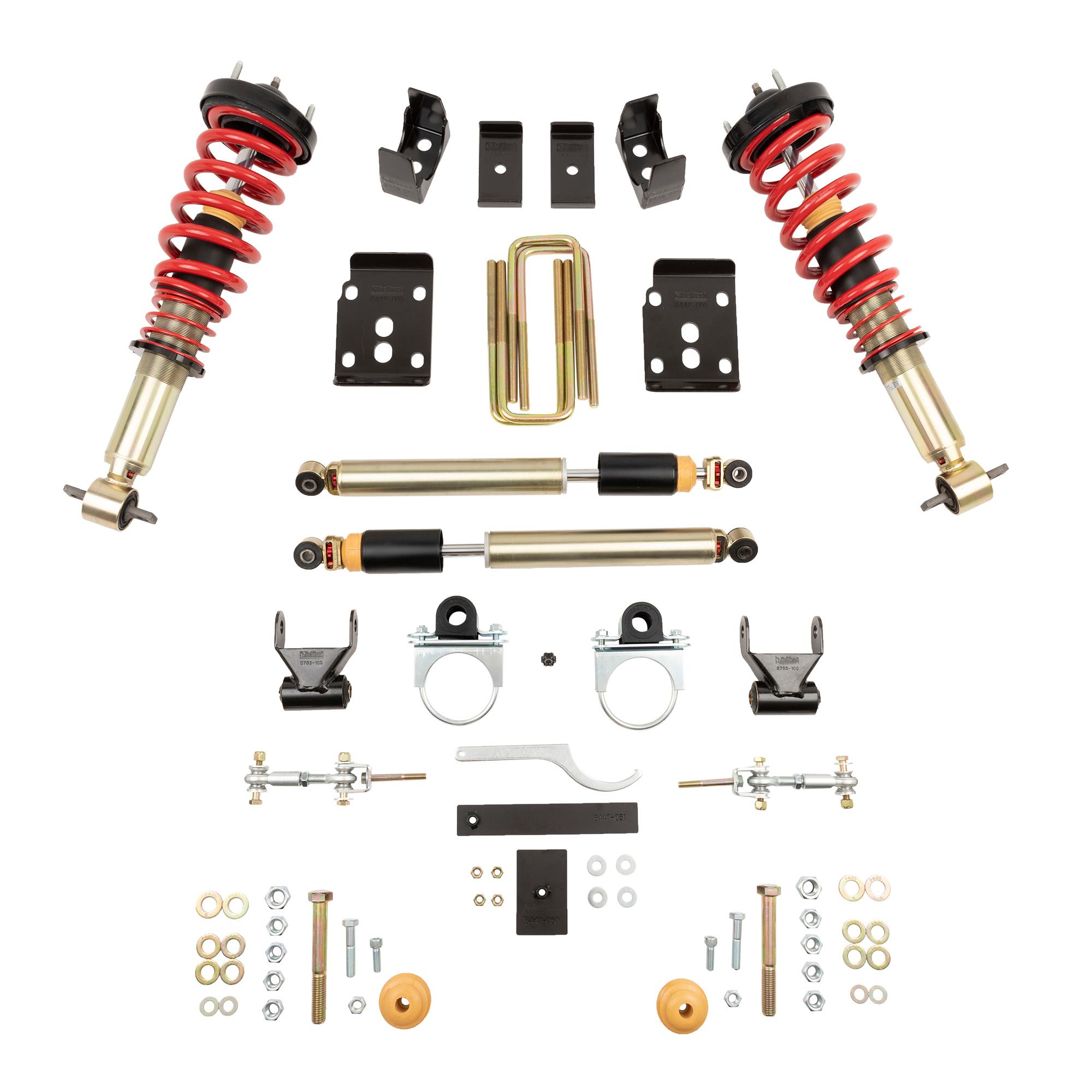 Belltech Complete Kit Inc. Damping/Height Adjustable Front Coilovers (2015-2020 Ford F150 2WD/4WD (All Cabs)) - 1000SPAC