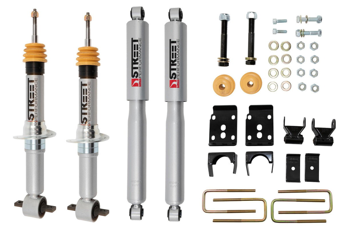 Belltech 1000SP +1" to -3" F/5.5" R Drop Lowering Kit w/ Street Performance Shocks (2015-2016 F150)