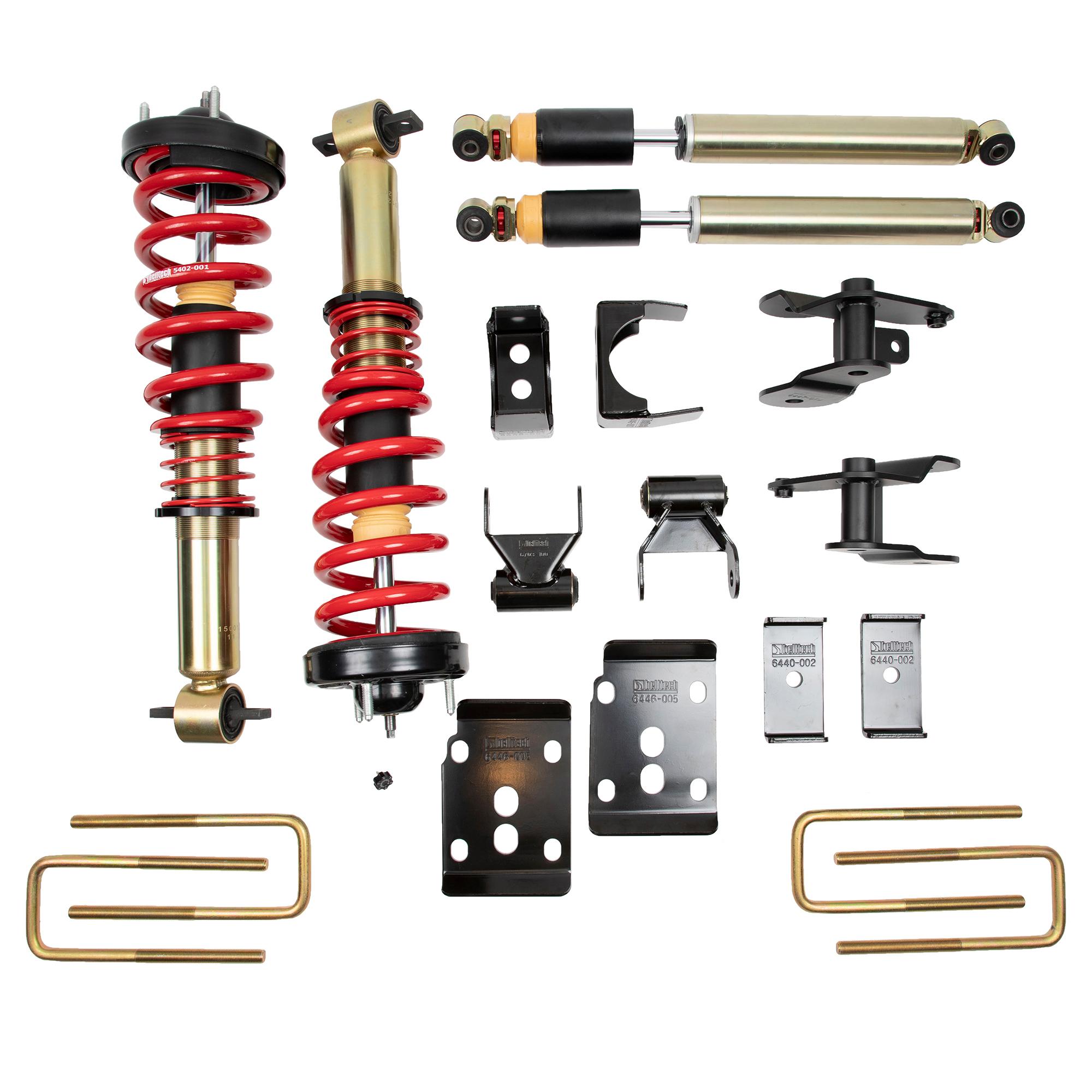 Belltech Complete Kit Inc. Damping/Height Adjustable Front Coilovers (2015-2020 Ford F150 2WD/4WD (All Cabs)) - 1001SPAC