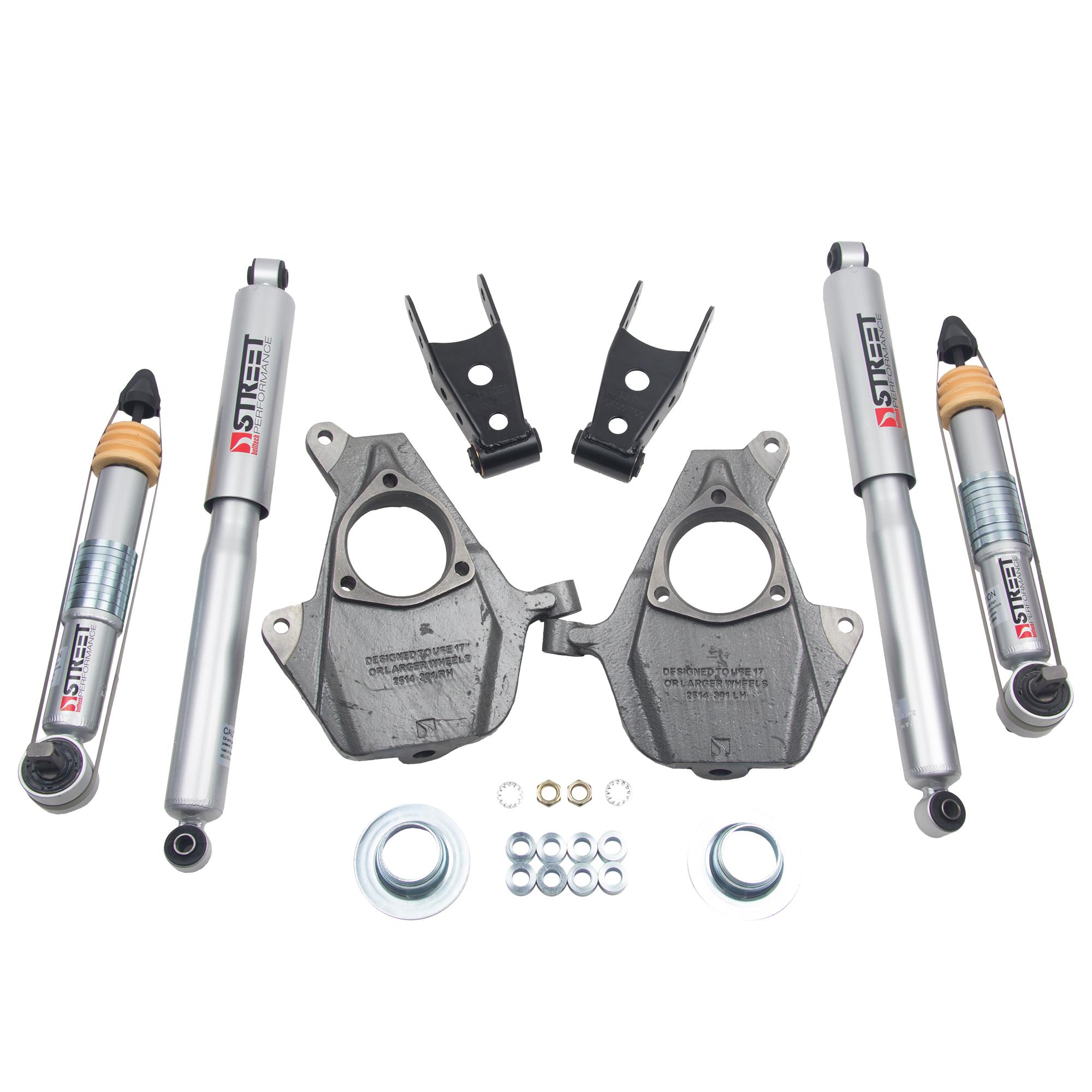 Belltech Front And Rear Complete Kit W/ Street Performance Shocks (2016-2018 Silverado 1500,2016-2018 GMC Sierra 1500) - 1010SP