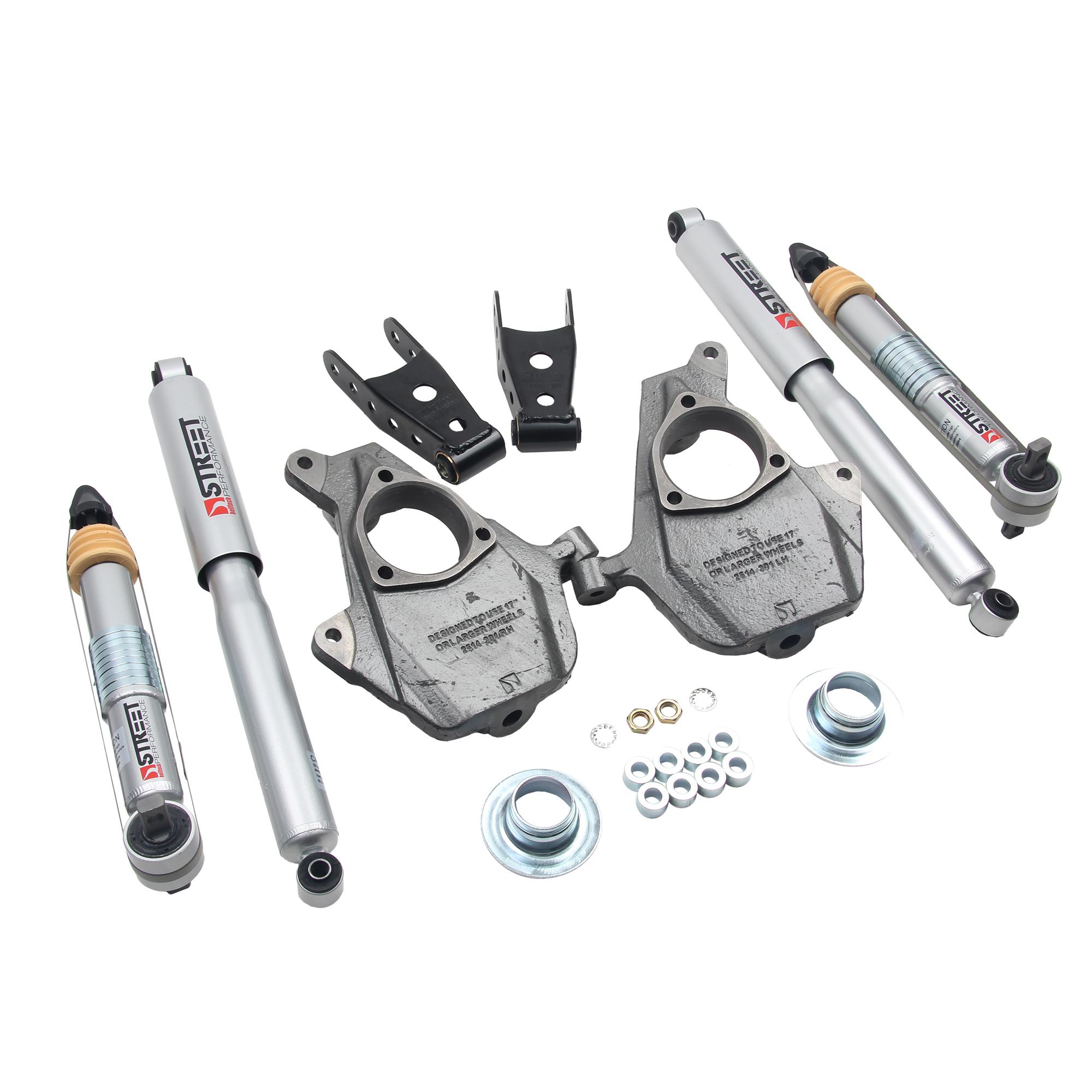 Belltech Front And Rear Complete Kit W/ Street Performance Shocks (2016-2018 Silverado 1500,2016-2018 GMC Sierra 1500) - 1010SP